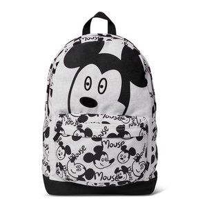 Disney Mickey Mouse Allover Design Black and White Backpack by Deborah Salles
